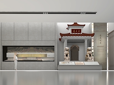 新中式民俗展厅 民俗文化展厅 新中式文化展墙