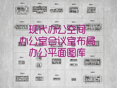 现代办公楼建筑 办公楼平面图 现代办公空间 办公室会议室布局 办公平面图库 施工图