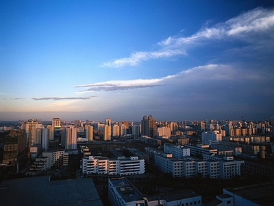 现代街道外景 道路 街道外景 早晨 城市 居住