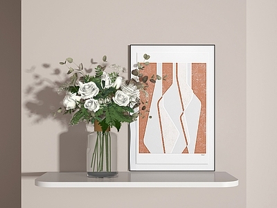 现代花艺 玻璃花瓶 花艺 花卉 花瓶 画