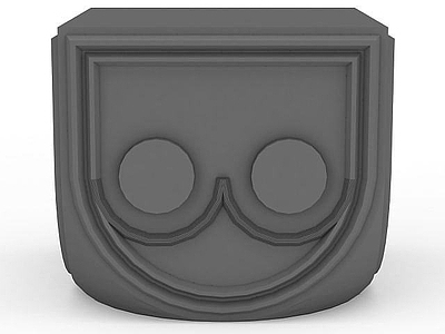 现代其他电器 雕刻柱头构件