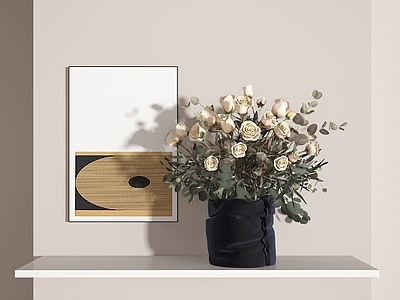 现代花艺 花艺 花卉 花瓶 画 装饰画