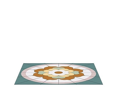 现代户外椅 广场彩色铺装