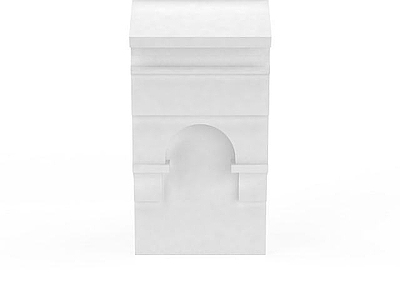 现代其他电器 白色建筑构件