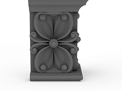 现代其他电器 花朵角线构件