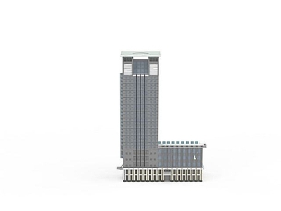 现代其他景观小品 高层建筑楼