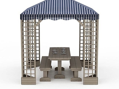 现代其他景观小品 凉亭