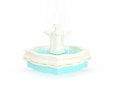现代其他景观小品 公园喷泉