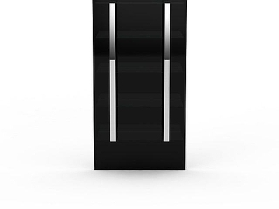 现代衣柜 黑色柜子