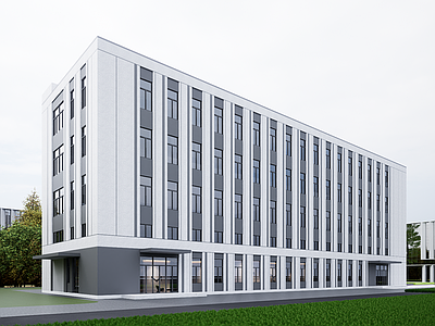 现代厂房 现代厂房 现代工业厂房 多层厂房 厂房建筑 现代简约厂房