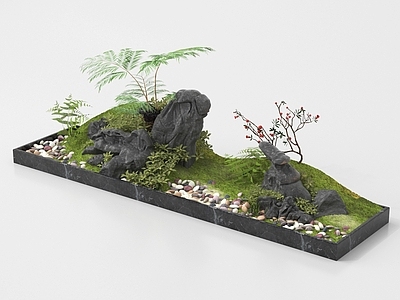 现代其他景观小品 花坛 室内造景 景观造景 现代庭院景观