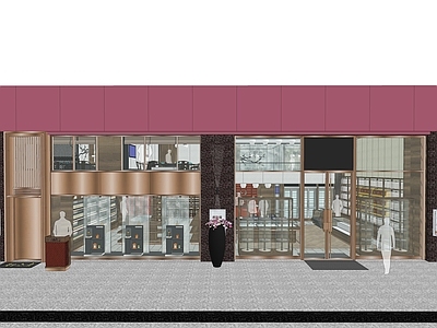 现代便利店 餐厅 零售店 门头设计