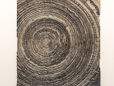 中古侘寂挂件 抽象墙饰 木纹年轮装饰画 木桩艺术画 树木年轮装饰画