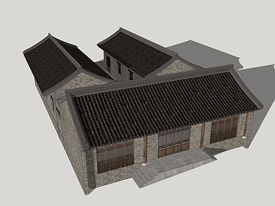 中式古建筑 古建筑 四合院 山西院子