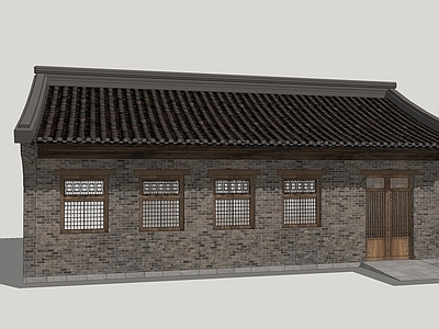 中式古建筑 古建筑 民居