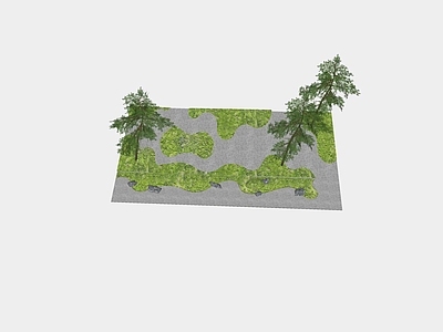 现代庭院小品 庭院