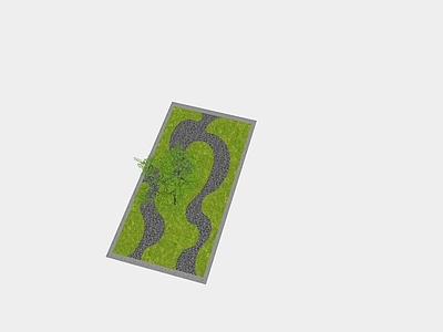 现代庭院小品 庭院