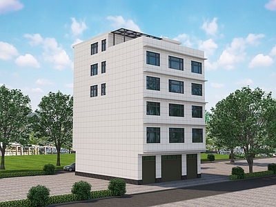 新中式中式艺术风格建筑 农村自建房