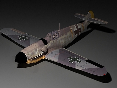 现代Bf109G6鲨鱼战斗机