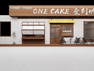 现代其他商业空间 烘焙店 面包 门头 设计 外摆