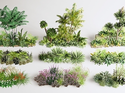 植物堆 灌木 树 大树 灌木组合 绿化植物 植物 树木绿化 植物组合