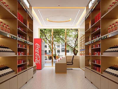 现代新中式烟酒店 烟酒店 茶叶店