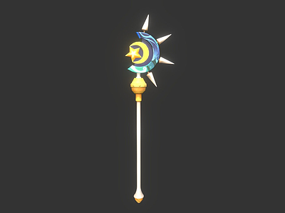 军事器材 冷兵器 武器 魔法武器 月亮法杖 星星法杖