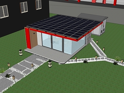 工业现代小公建 阳光房 光伏发电亭 零碳小屋 碳惠小屋