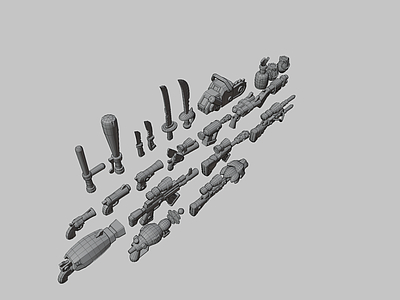 军事器材 冷兵器 武器 游戏武器 卡通游戏武器 刀剑斧锤枪