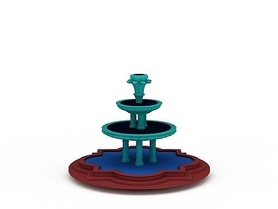 现代其他景观小品 公园喷泉