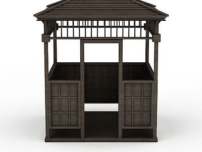 现代其他景观小品 中式凉亭