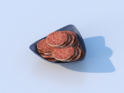 酒水食物 三明治 肉片