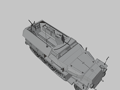 军事器材 车辆 机动车 坦克 装甲车 半履带车