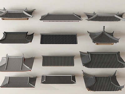 中式屋檐 屋顶古建 飞檐 檐口 瓦片 中式屋檐