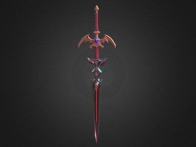 军事器材 冷兵器 武器 游戏武器 剑 赤红剑