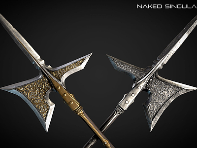 军事器材 冷兵器 武器 游戏武器 轻戟 中世纪黑暗幻想戟