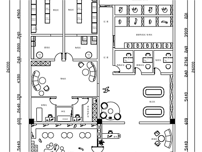 现代极简宠物店 宠物店平面设计图 宠物医院 宠物之家 施工图