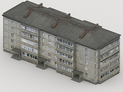 现代其他公共建筑 老小区建筑 社区 房子