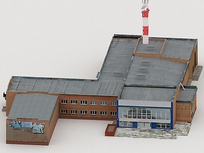 现代其他公共建筑 工厂 学校