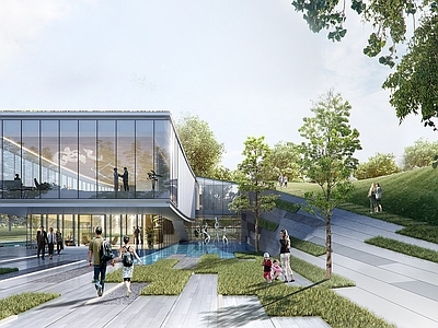 现代小公建 售楼处 小型公建