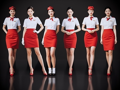 女人 2D现代人物 空姐 空乘人员 乘务人员 航空美女