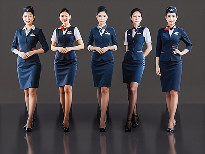 女人 2D现代人物 空姐 空乘人员 乘务人员 航空美女