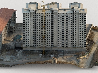 现代其他公共建筑 小区 建筑工地