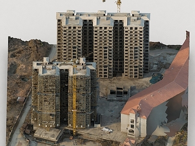 现代其他公共建筑 建筑工地