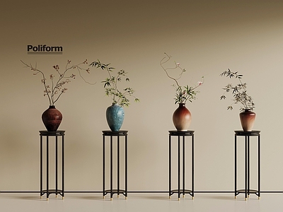 中古花架 中古风花架 盆栽盆景 干枝花艺