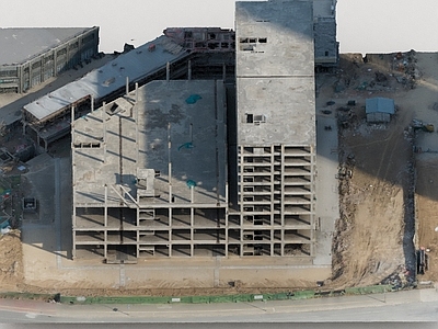 现代其他公共建筑 建筑工地