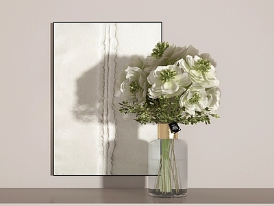 现代花艺 玻璃花瓶 花艺 花卉 花瓶 画