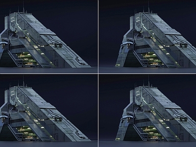 现代艺术风格建筑 赛博朋克城市建筑 未来科幻建筑 赛博朋克风格街道 外星建筑城市 赛博朋克建筑构件