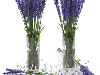 现代北欧花艺 花瓶 花艺 花束 薰衣草