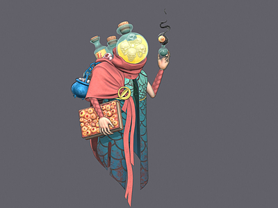 虚拟人物 魔术师 披风巫师 法师 魔法师 女巫